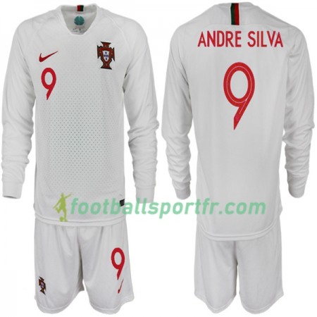 Tenue Portugal ANDRE SILVA 9 Enfant Extérieur Coupe du monde 2018 Maillot de Foot ML